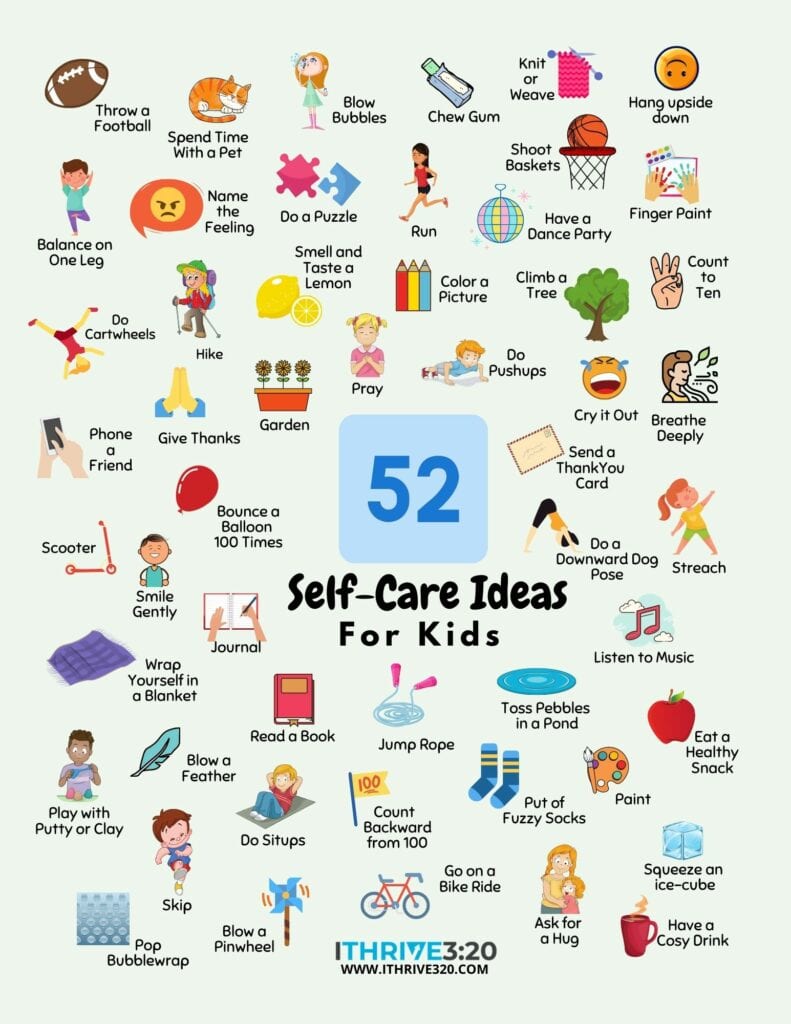 Self Care Lesson For Kindergarten Students